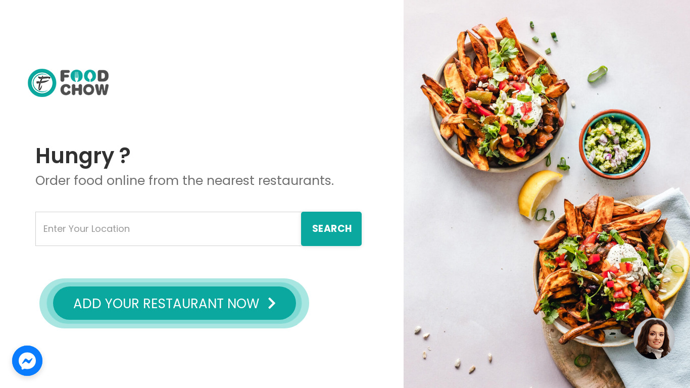 FoodChow Landing page