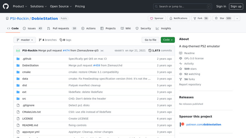 DobieStation Landing Page