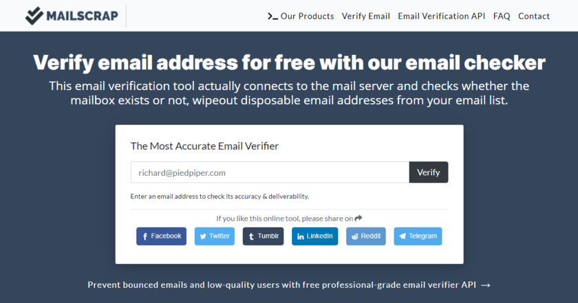 MailScrap Landing Page