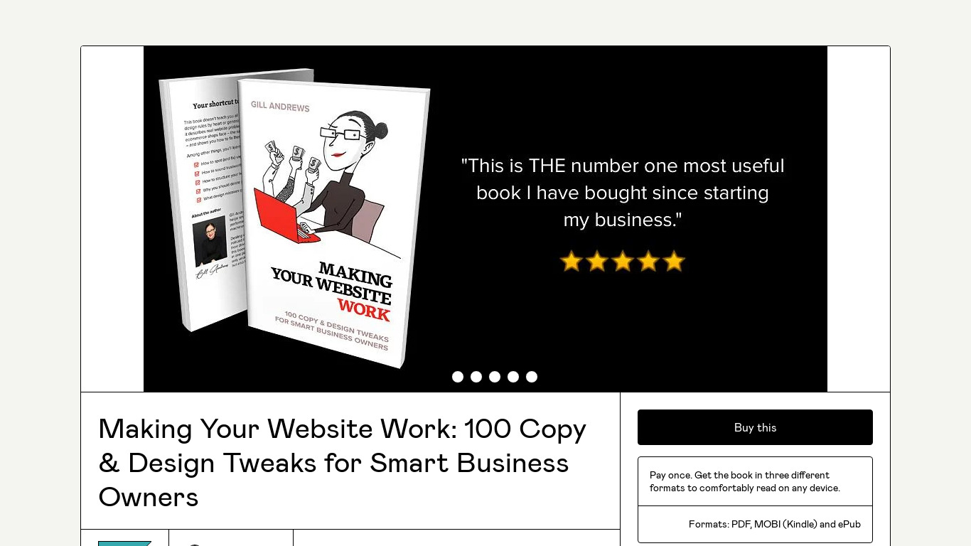 [Book] Making Your Website Work Landing page