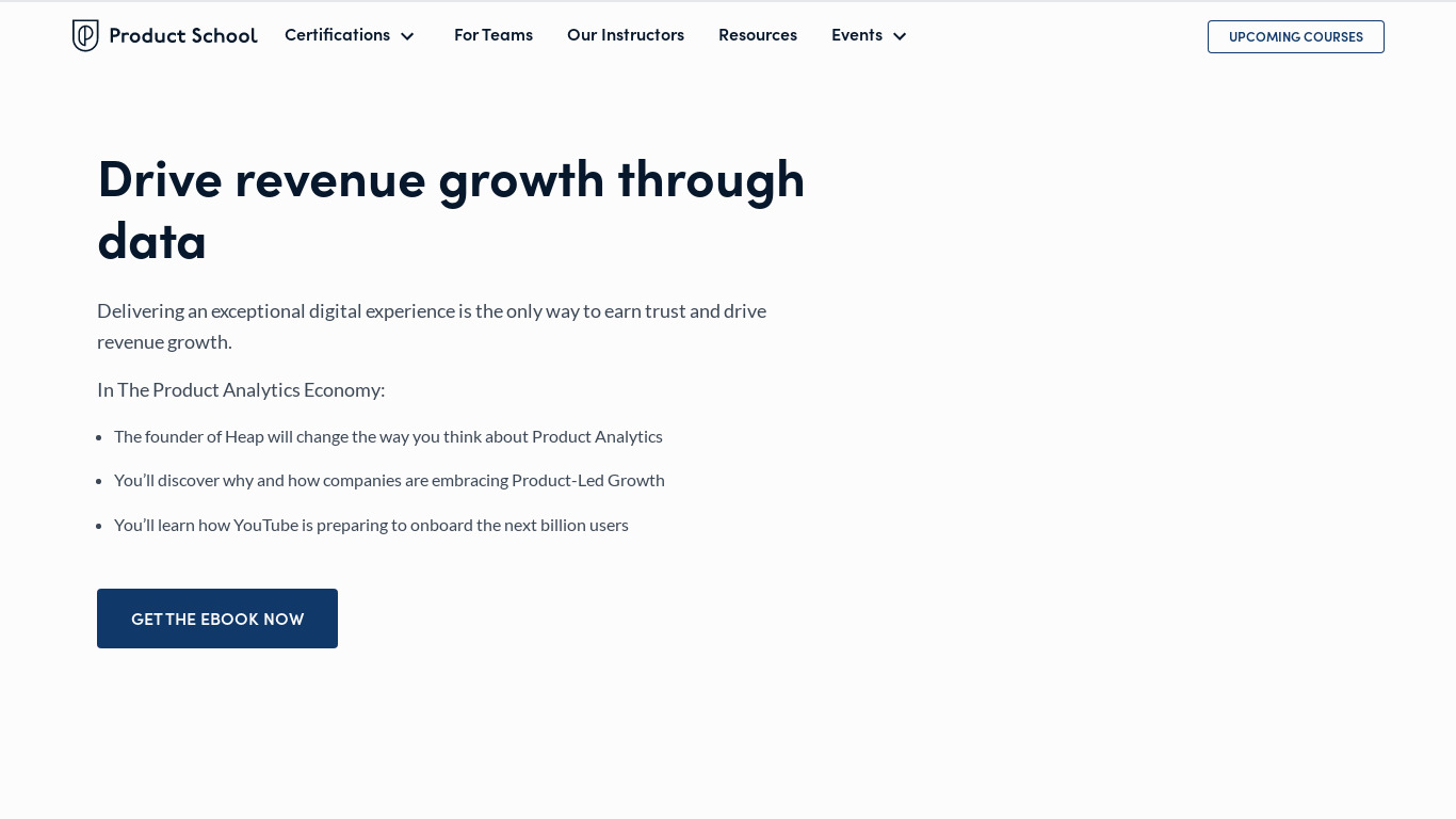 The Product Economy Landing page