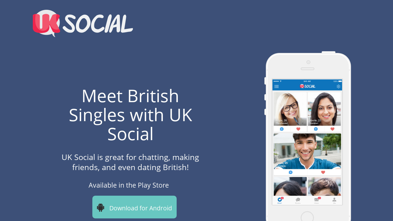 UK Social Landing page