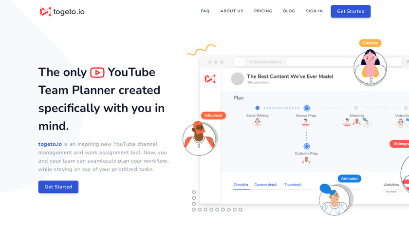 togeto.io Landing Page