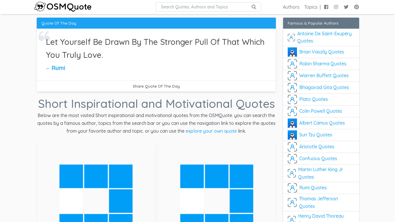 OSMQuote Landing page