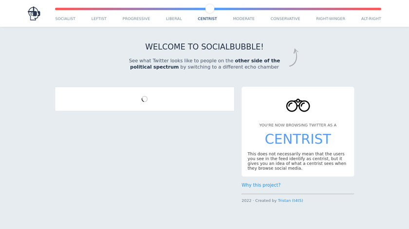 SocialBubble Landing Page