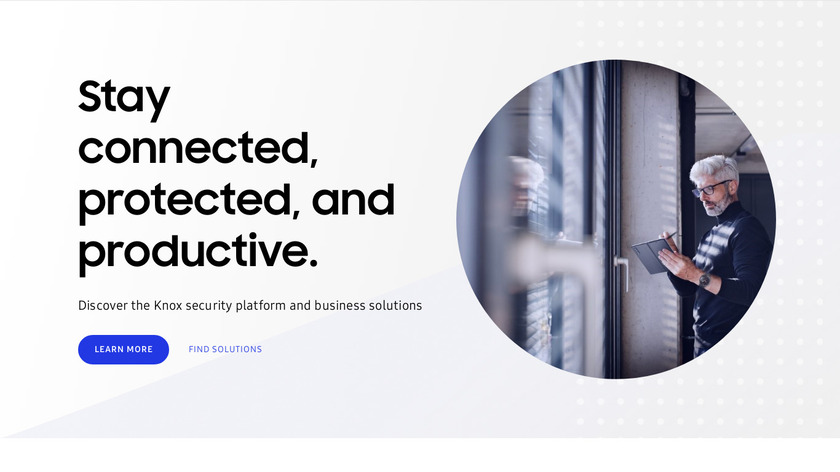 Samsung KNOX Landing Page