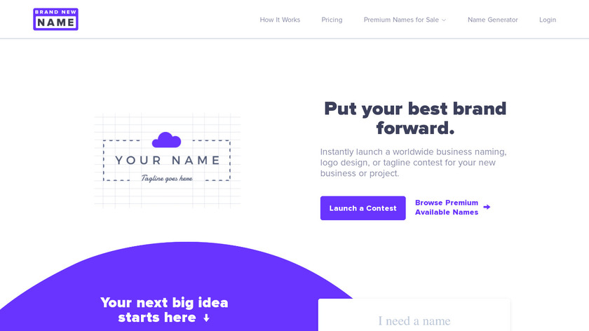 Brand New Name Landing Page