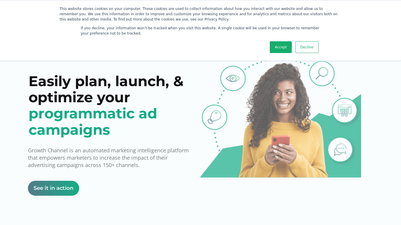 GrowthChannel.io Landing page