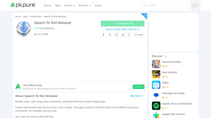 Speech To Text Notepad image