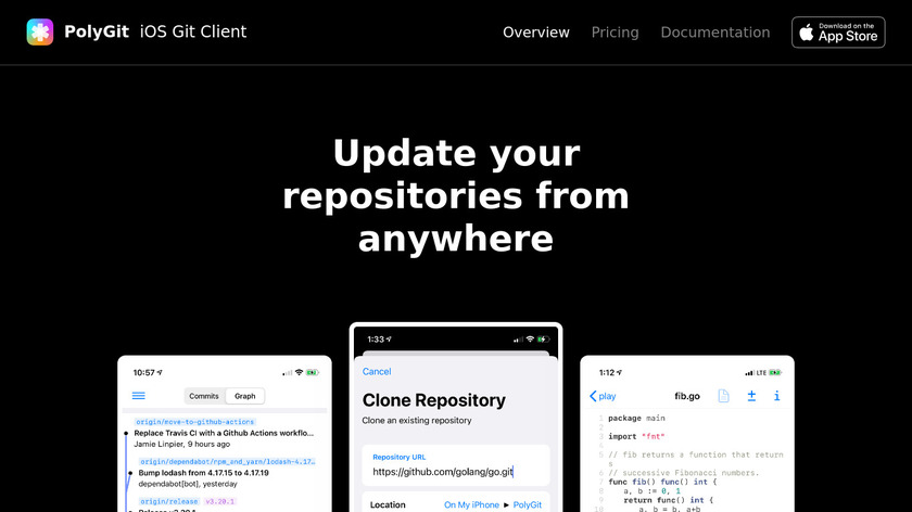 PolyGit Landing Page