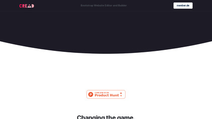 Cread Website Editor image