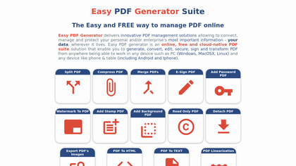 Easy PDF Generator image