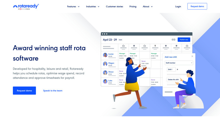 Rotaready Landing Page