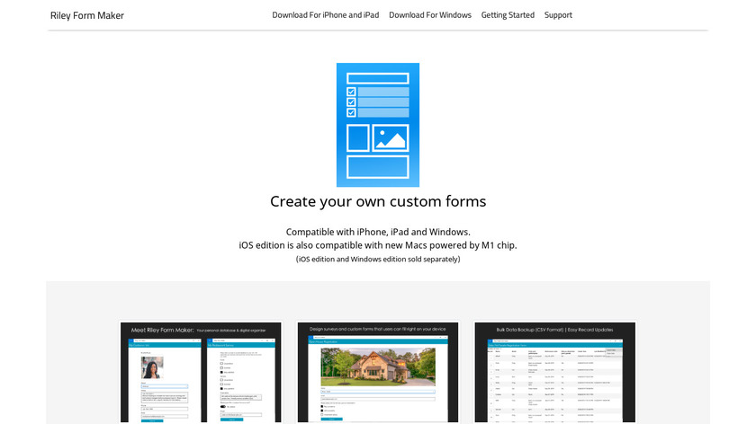 Riley Form Maker Landing Page