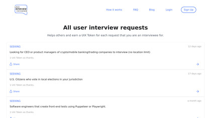 The User Interview Exchange image