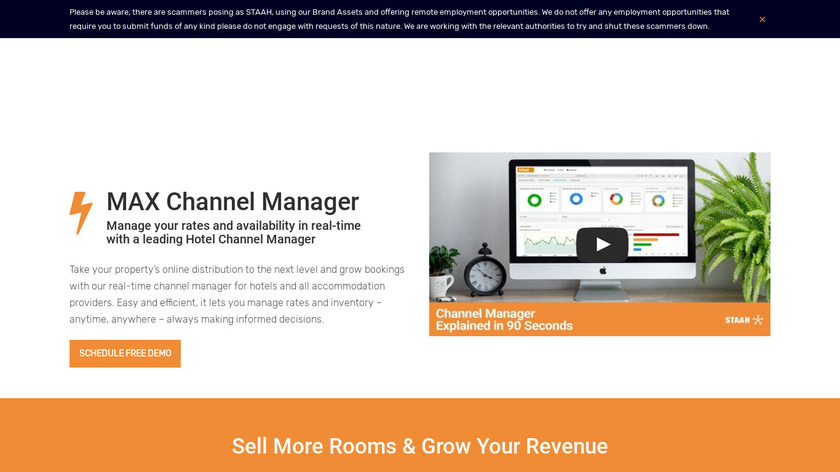 STAAH Instant Channel Manager Landing Page