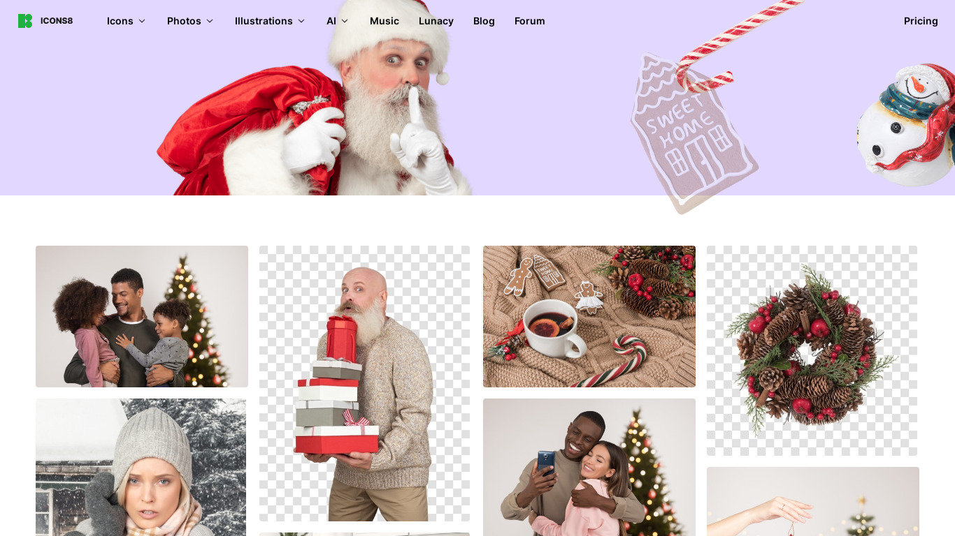 Fun Christmas Photos Landing page