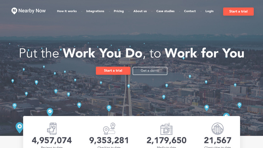 NearbyNow.co Landing Page