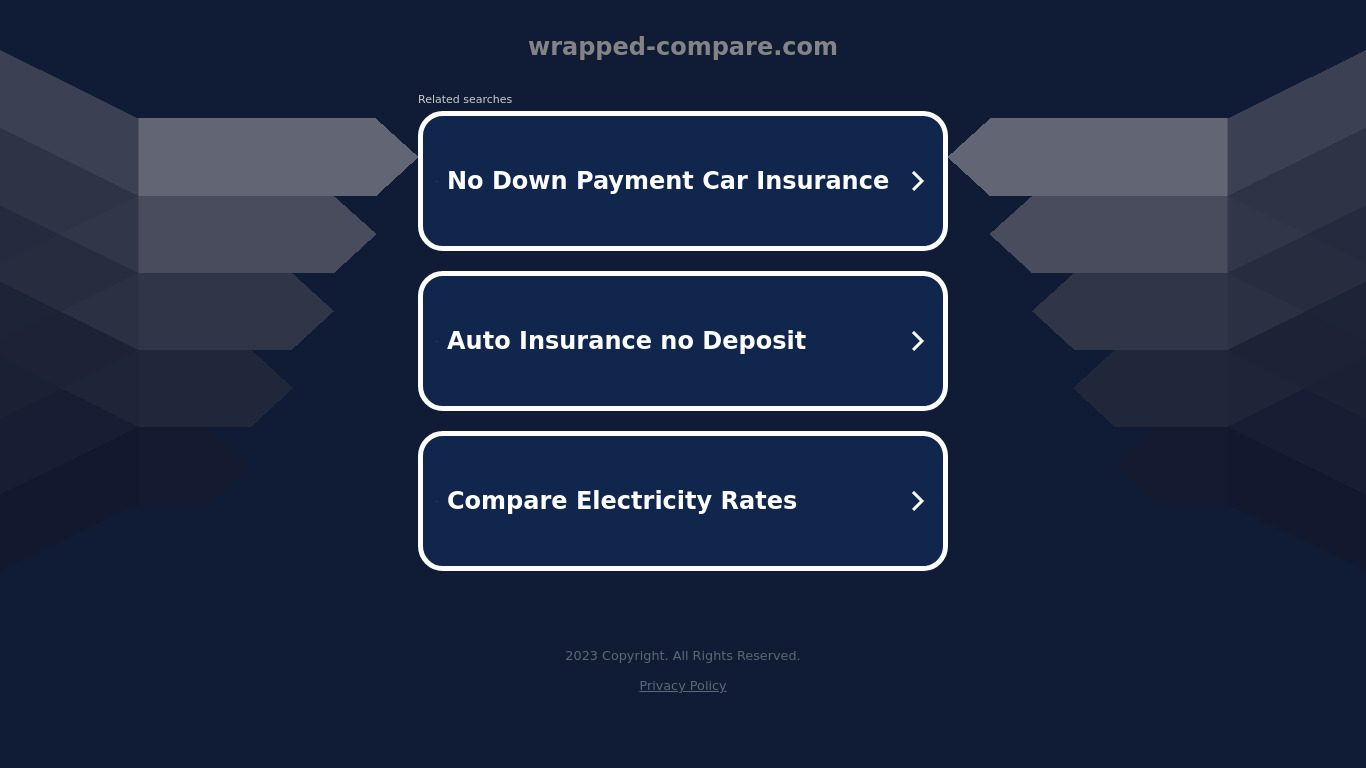 Wrapped Compare Landing page
