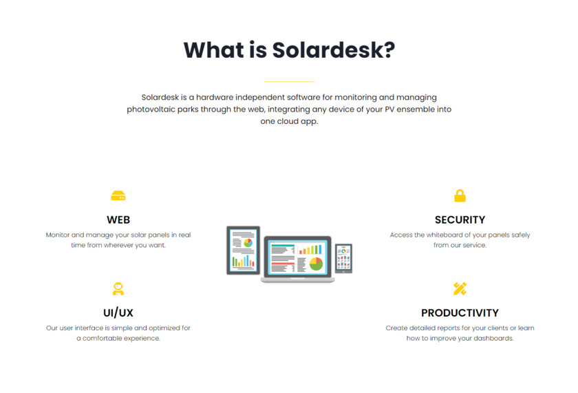 Solardesk.es Landing Page