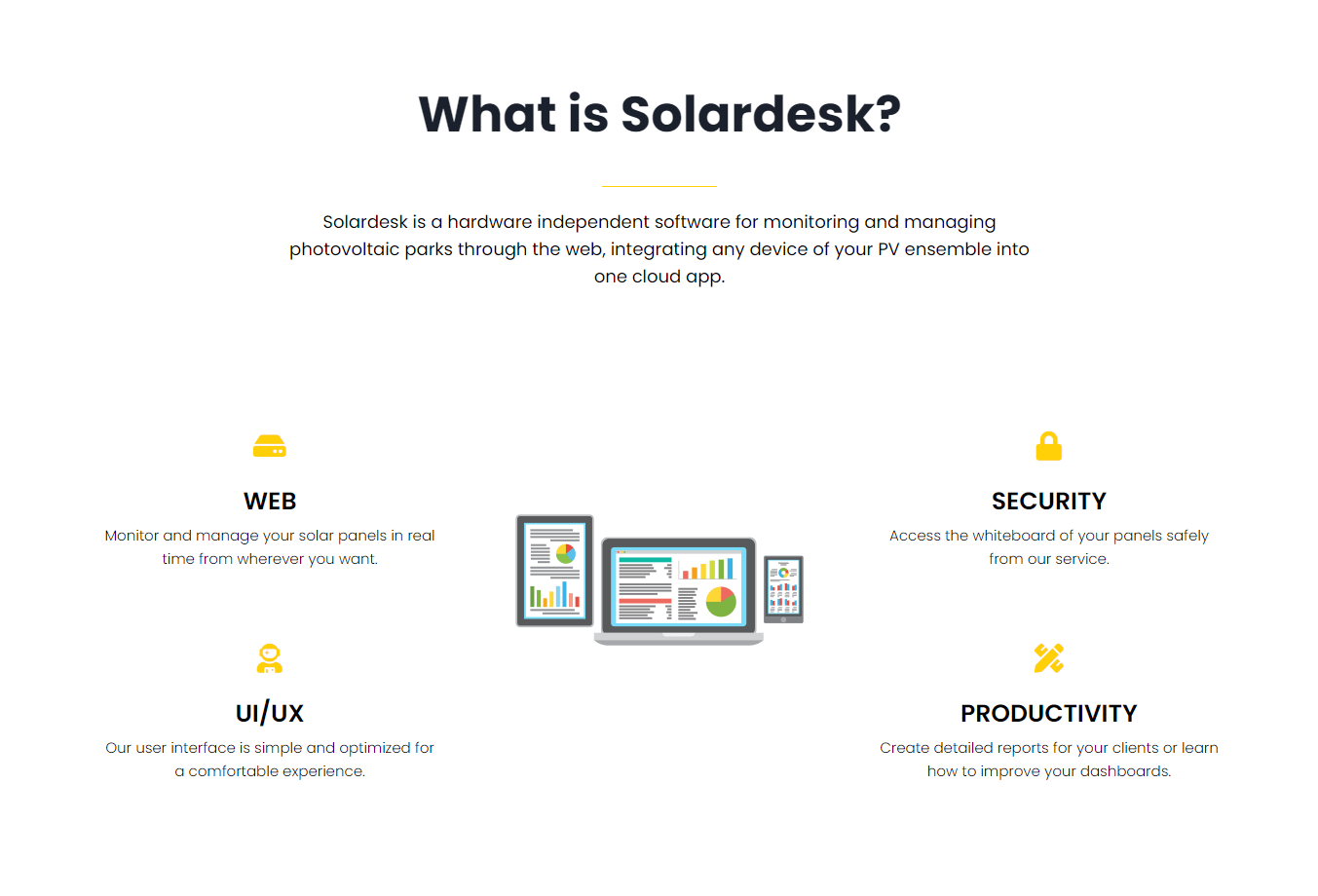 Solardesk.es Landing page
