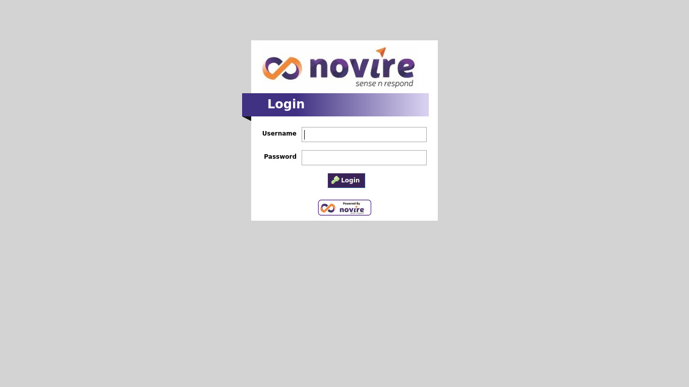 Novire Landing page