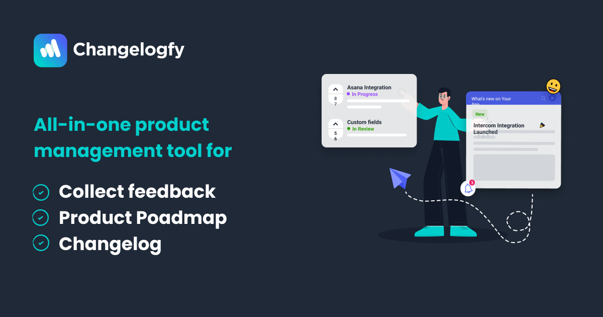 Changelogfy Landing page