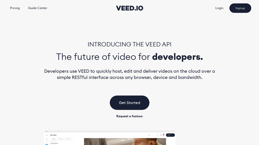VEED API Landing Page