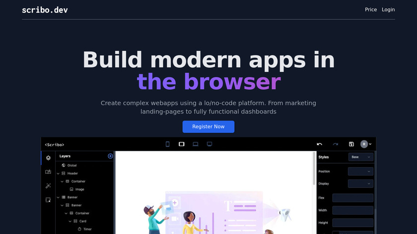 Scribo.dev Landing Page