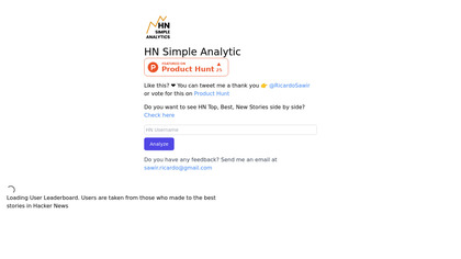 Hacker News Simple Analytics image