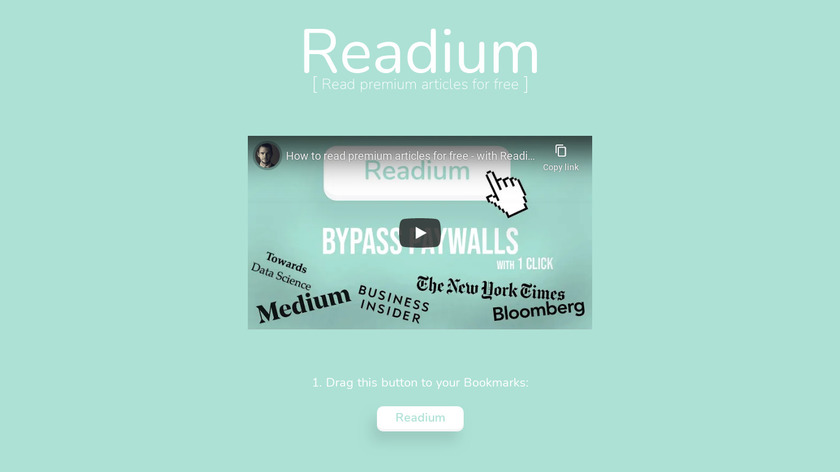 Readium Landing Page