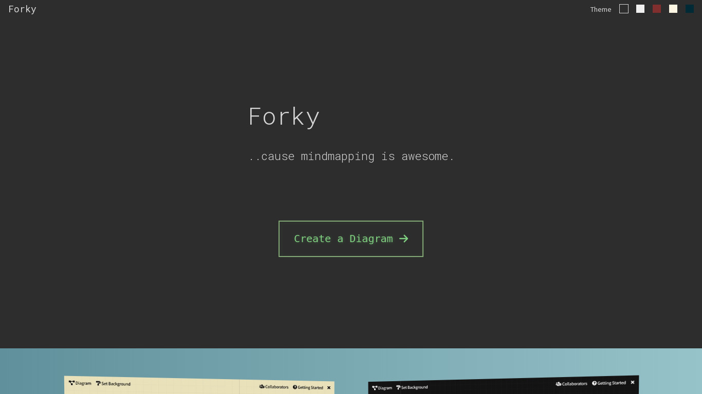 Forky Landing page