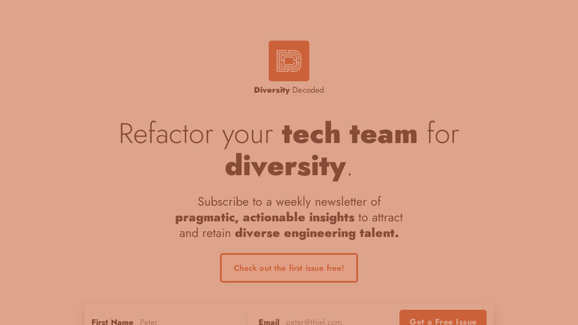 Diversity Decoded Landing Page