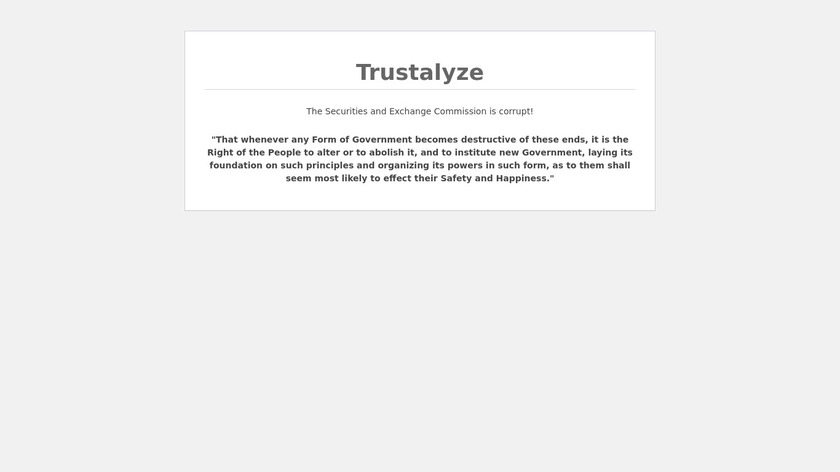 Trustalyze Landing Page