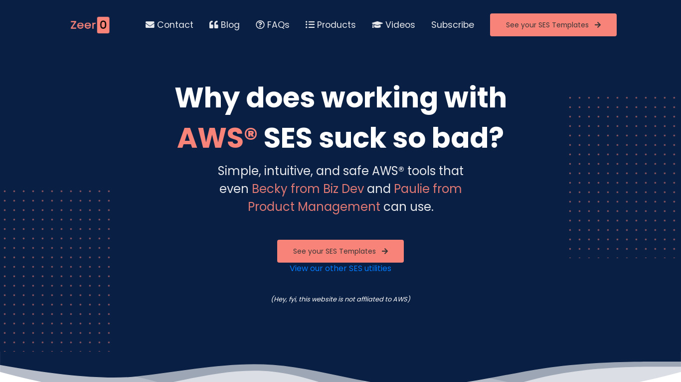 Awssome Landing page