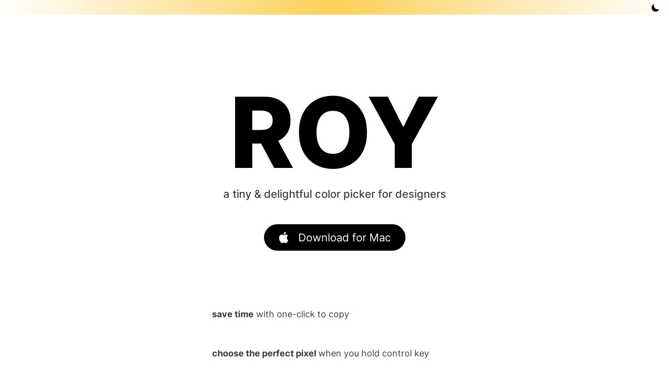 Roy Landing page