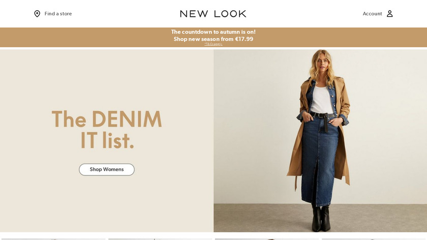 New Look Fashion Online Landing Page