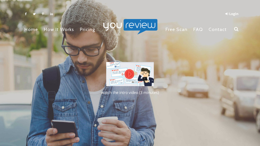YouReview Landing Page