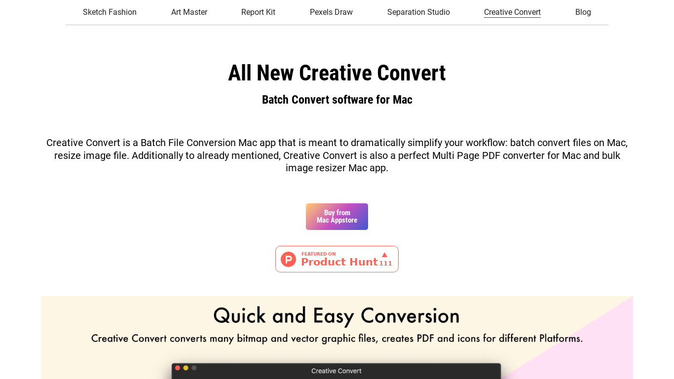 Splashroad Creative Convert Landing page