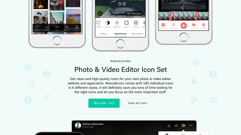 Manualicons Landing Page