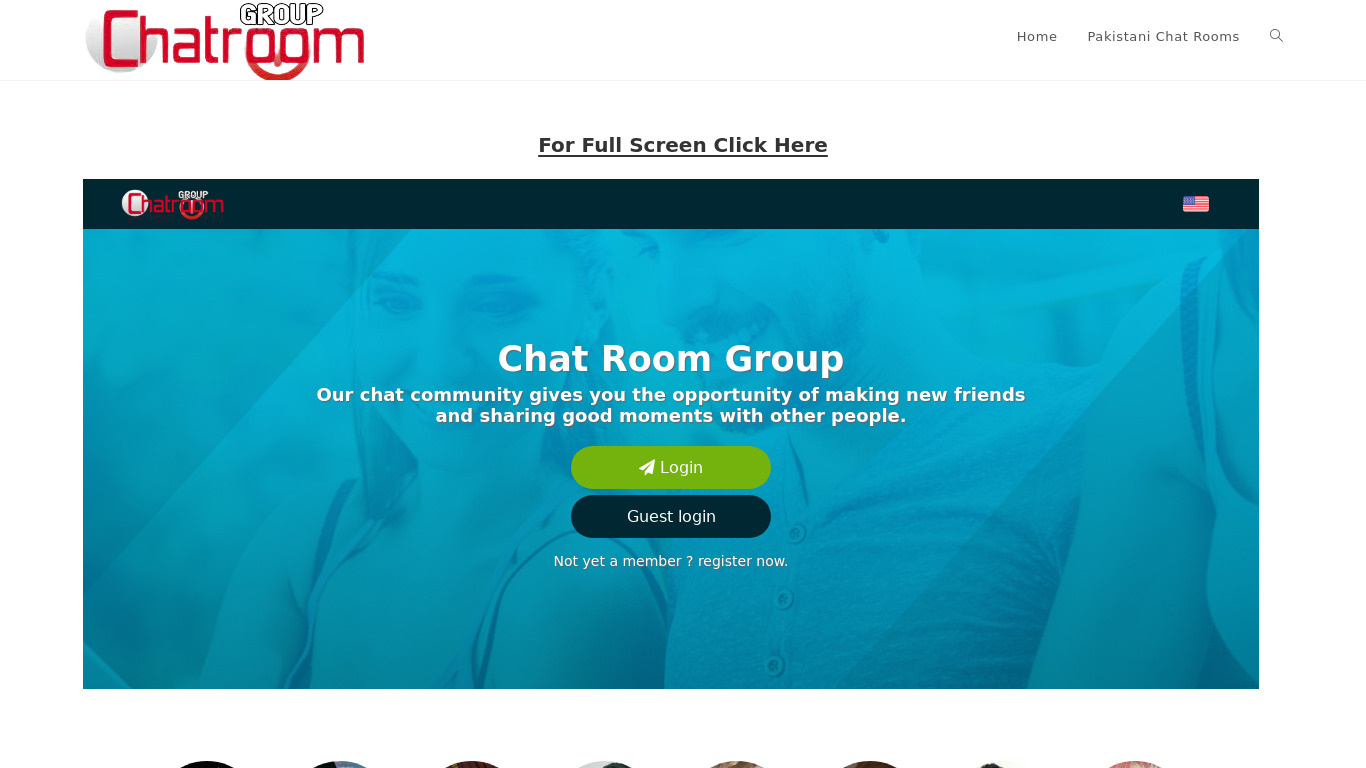 Chatroomgroup Landing page