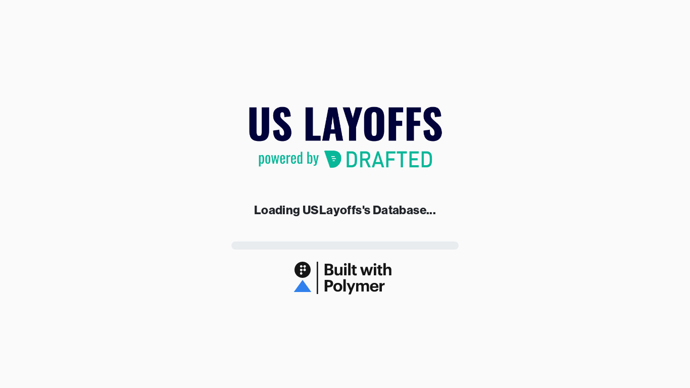 US Layoffs Explorer Landing page