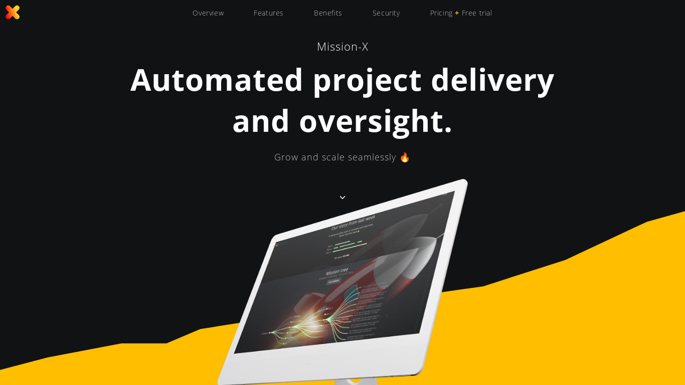 Mission-X Landing page