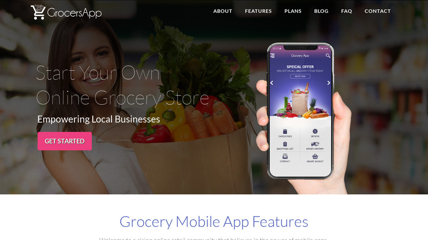 GrocersApp Landing Page