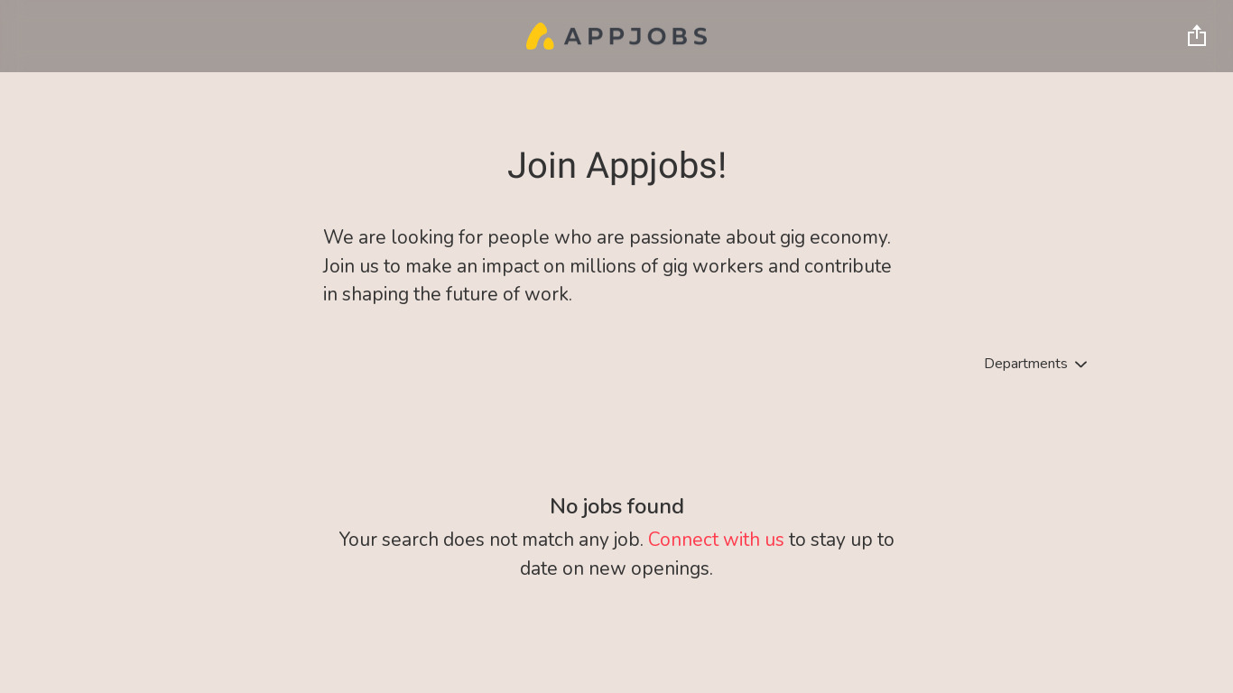 AppJobs Landing page