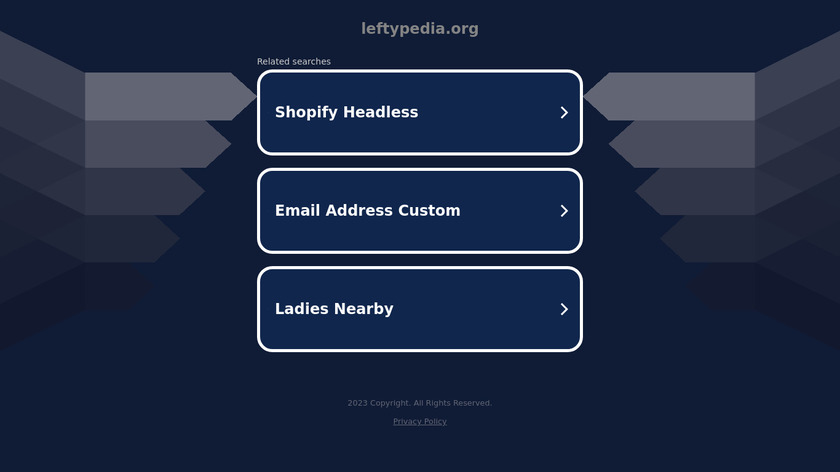Leftypedia Landing Page
