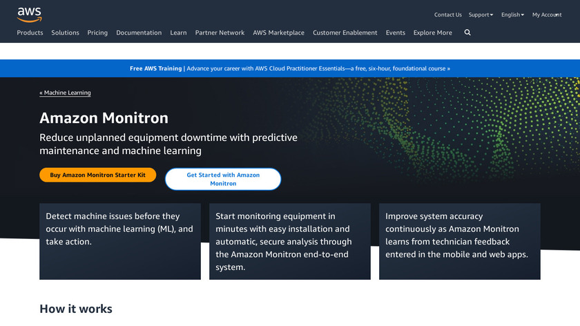 Amazon Monitron Landing Page
