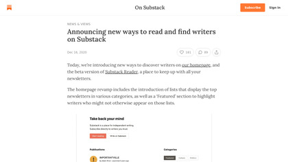 Substack Reader image