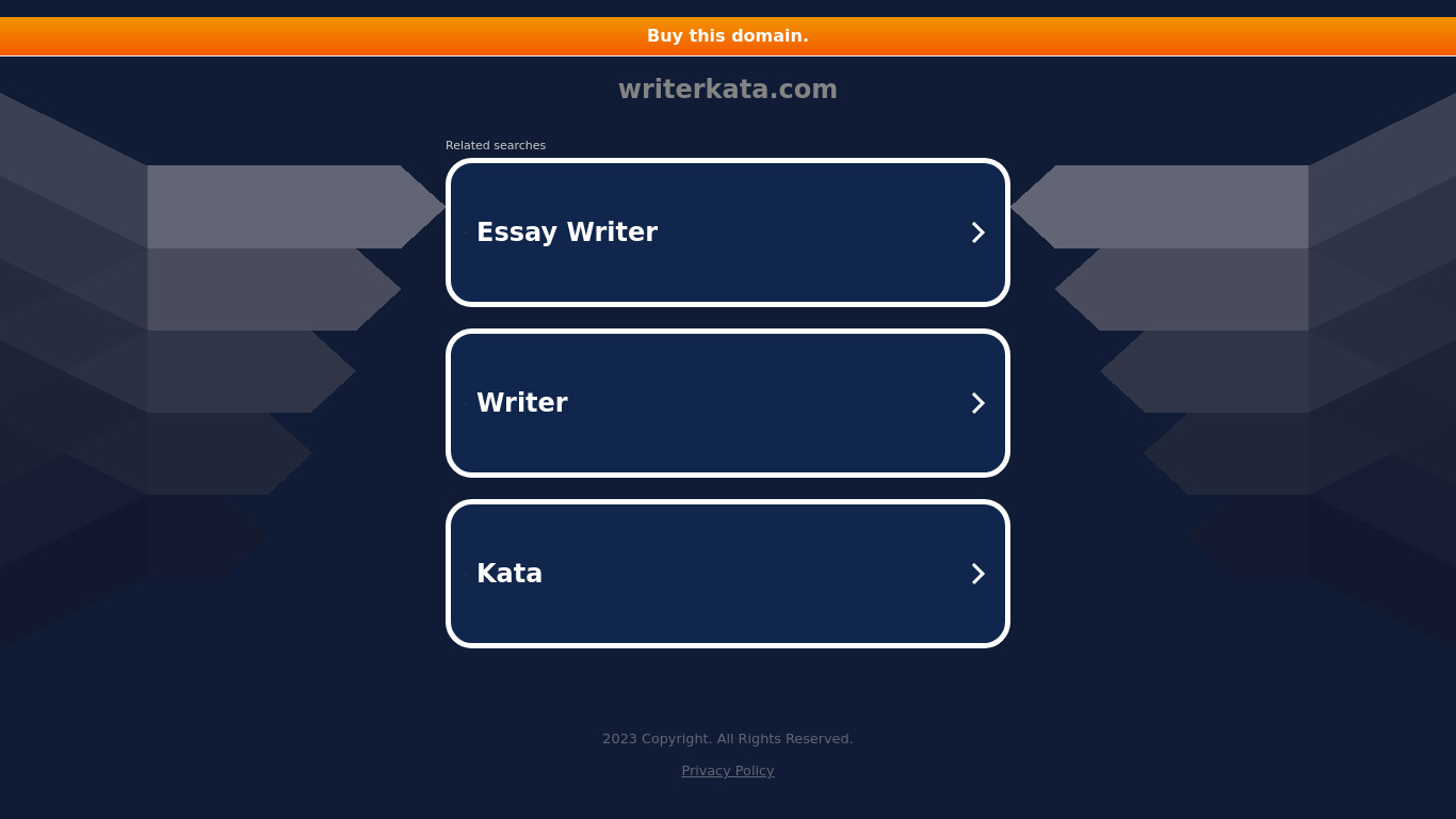 WriterKata Landing page