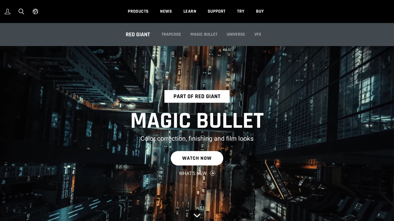 Magic Bullet Suite Landing page